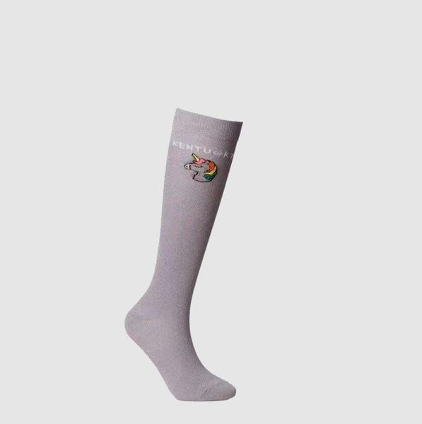 Skarpety jeździeckie Kentucky Licorne (x3). Fioletowe skarpety KENTUCKY HORSEWEAR, bez wzorów, ze skóry. Za 211.50 zł.