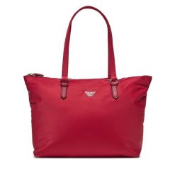 Torebka Emporio Armani. Czerwone shopper Emporio Armani, bez wzorów, bez dodatków. Za 659.99 zł.