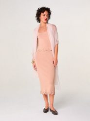 Rodier Spódnica w kolorze jasnoróżowym rozmiar: XL. Różowe spódnice Rodier, na co dzień, xl, bez wzorów, midi, proste. Za 339.99 zł.