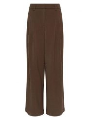 MOSS COPENHAGEN Spodnie "Henrika" w kolorze brązowym rozmiar: S. Brązowe spodnie materiałowe Moss Copenhagen, s, bez wzorów, z materiału, z podwyższonym stanem. Za 179.64 zł.