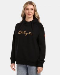 Damska bawełniana bluza z kapturem Kilpi NEA-W. Czarne bluzy Kilpi, l, bez wzorów, z bawełny, z kapturem. Za 318.77 zł.
