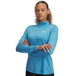 Bluza z zamkiem damska Under Armour UA Tech Twist 1/2 Zip. Niebieskie bluzy Under Armour, xs, bez wzorów, z materiału, bez kaptura. Za 226.59 zł.