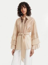 ACCESS FASHION Koszula 63-7068-125 Beżowy jasny Relaxed Fit. Brązowe koszule ACCESS FASHION, m, bez wzorów, z lyocellu, bez kołnierzyka, bez ramiączek. Za 669.99 zł.