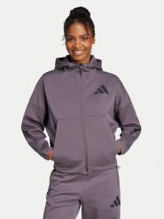 Adidas Bluza Z.N.E. JD5985 Szary Loose Fit. Szare bluzy Adidas, m, bez wzorów, z bawełny, bez kaptura. Za 289.99 zł.