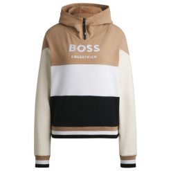 Bluza jeździecka z kapturem Boss Equestrian Faye. Białe bluzy BOSS EQUESTRIAN, s, bez wzorów, z materiału, z kapturem. Za 630.50 zł.