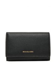 MICHAEL Michael Kors Duży Portfel Damski 32T5GJ6D9L Czarny. Czarne portfele MICHAEL Michael Kors, bez wzorów, ze skóry. Za 669.99 zł.