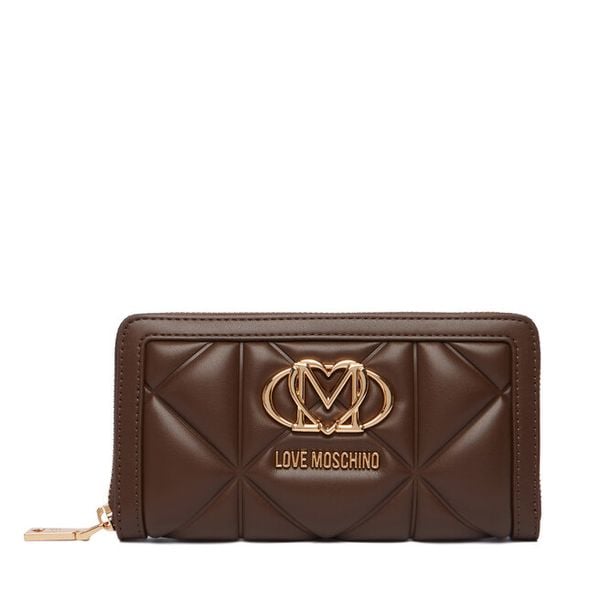 Portfel LOVE MOSCHINO. Brązowe portfele Love Moschino, bez wzorów. Za 529.99 zł.