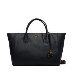 Torebka Guess. Czarne shopper Guess, z aplikacjami, bez dodatków. Za 674.99 zł.