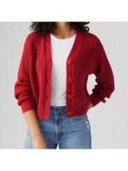 Levi's Kardigan w kolorze czerwonym rozmiar: S. Czerwone kardigany Levi's®, s, bez wzorów. Za 109.95 zł.