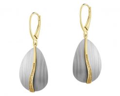 Kolczyki ze srebra i tytanu. Kolczyki Apart, pozłacane. Za 334.00 zł.