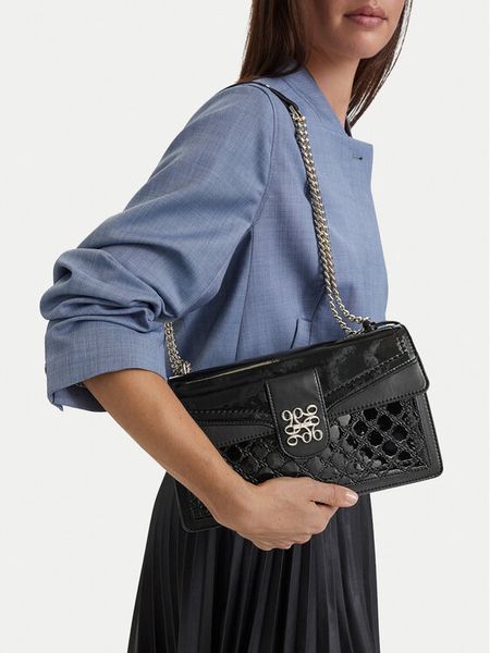 Nine West Torebka EO-SLEEK FORM-TK25740A Czarny. Czarne listonoszki Nine West, bez wzorów, ze skóry, bez dodatków. Za 329.99 zł.
