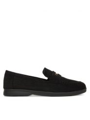 DeeZee Lordsy 13-1120-2 Czarny. Czarne lordsy DeeZee, bez wzorów, z materiału, bez obcasa, bez zapięcia. Za 119.99 zł.