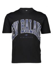 New Balance Koszulka "Uni-ssentials" w kolorze czarnym rozmiar: XXS/XS. Czarne bluzki New Balance, xs, bez wzorów, bez kołnierzyka, bez ramiączek. Za 56.79 zł.