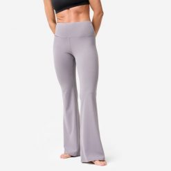 Legginsy do jogi i pilatesu damskie Kimjaly flare. Fioletowe legginsy KIMJALY, l, bez wzorów, z elastanu. Za 119.99 zł.