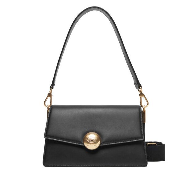 Torebka Lacoste. Czarne torebki klasyczne Lacoste, bez wzorów, bez dodatków. Za 969.99 zł.