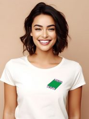 WOOOP Koszulka "Hero Mom" w kolorze białym rozmiar: S. Białe bluzki Wooop, s, bez wzorów, z bawełny, bez kołnierzyka, bez ramiączek. Za 56.99 zł.