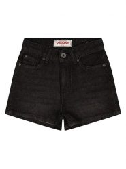 Vingino Szorty dżinsowe "Dora" w kolorze czarnym rozmiar: 110. Czarne szorty Vingino, bez wzorów, klasyczne, z podwyższonym stanem. Za 95.99 zł.