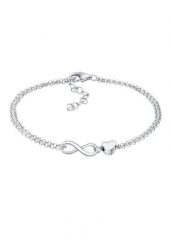 Elli Damskie serce nieskończoność miłości serce ze srebra 925 Sterling Silver Bransoletki 1 ct. Szare bransoletki Elli, srebrne. Za 268.99 zł.
