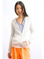 AUTHENTIC CASHMERE Kaszmirowy kardigan "Colombis" w kolorze białym rozmiar: L. Białe kardigany AUTHENTIC CASHMERE, l, bez wzorów, z kaszmiru. Za 426.99 zł.