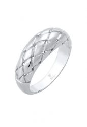 Elli Damski wyrafinowany pierścionek Chunky Blogger Trend w pozłacanym srebrze 925 Sterling Silver Pierścionki 1 ct. Szare pierścionki Elli, z diamentem, pozłacane. Za 173.99 zł.
