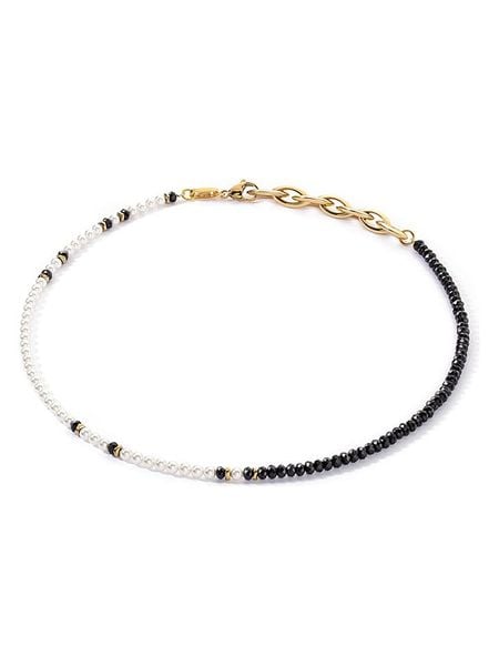 COEUR DE LION Naszyjnik z elementami ozdobnymi - dł. 43 cm rozmiar: onesize. Białe naszyjniki COEUR DE LION, z hematytem, ze stali. Za 304.99 zł.