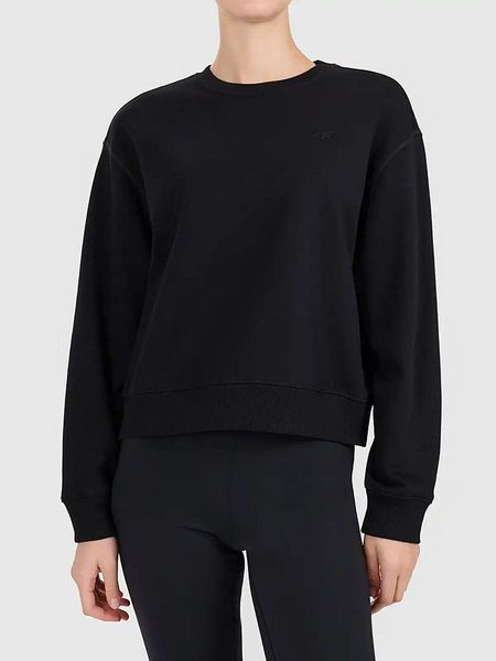 4F Bluza w kolorze czarnym rozmiar: L. Czarne bluzy 4f, l, bez wzorów, bez kaptura. Za 74.63 zł.