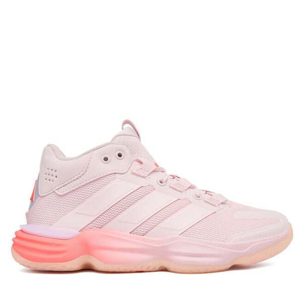 Buty halowe adidas. Czerwone obuwie sportowe Adidas, bez zapięcia. Za 479.99 zł.