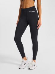 Damskie legginsy Hummel. Czarne legginsy Hummel, s, bez wzorów, z poliesteru. Za 201.05 zł.