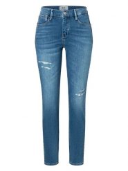 MAC Dżinsy "California" - Slim fit - w kolorze niebieskim rozmiar: 32. Niebieskie jeansy MAC, z aplikacjami. Za 277.36 zł.