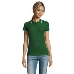 Koszulka Polo Treningowa Dla Kobiet. Zielone koszulki polo SOL'S, s, bez wzorów, bez kołnierzyka, bez ramiączek. Za 176.99 zł.
