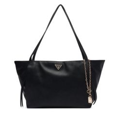 Torebka Guess. Czarne shopper Guess, z aplikacjami, bez dodatków. Za 634.99 zł.