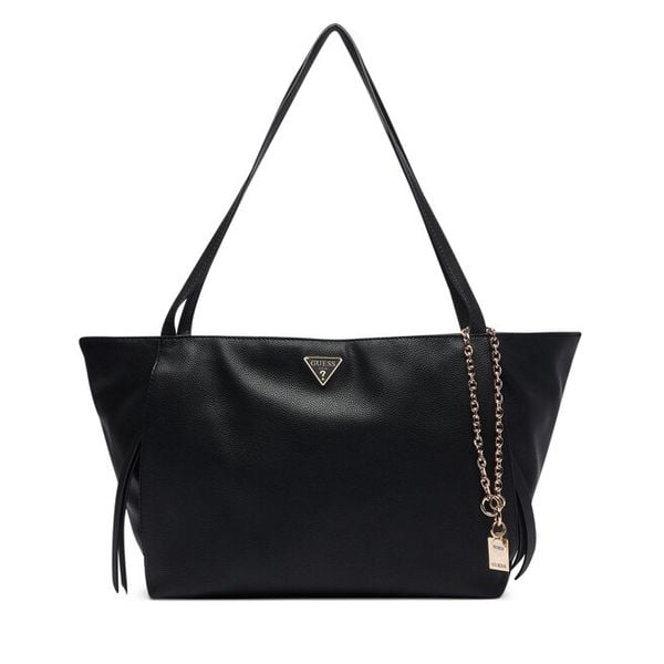 Torebka Guess. Czarne shopper Guess, z aplikacjami, bez dodatków. Za 634.99 zł.