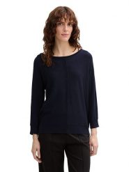 Tom Tailor Sweter w kolorze granatowym rozmiar: S. Niebieskie swetry Tom Tailor, s, bez wzorów, z wiskozy, bez ramiączek. Za 127.65 zł.