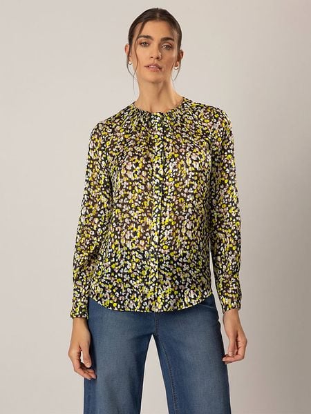 APART Bluzka w kolorze czarno-żółtym rozmiar: 40. Czarne bluzki Apart, bez wzorów, bez kołnierzyka, bez ramiączek. Za 209.95 zł.