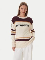 Patrizia Pepe Sweter 2K0352/K298-YA34 Écru Regular Fit. Swetry Patrizia Pepe, bez wzorów, z syntetyku, bez ramiączek. Za 1,109.00 zł.