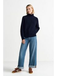 Rich & Royal Golf w kolorze granatowym rozmiar: S. Niebieskie golfy Rich & Royal, s, bez wzorów, z wełny, bez ramiączek. Za 252.71 zł.