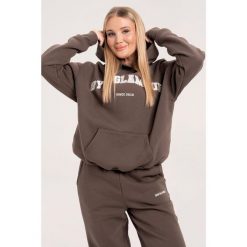 Bluza fitness damska Gym Glamour college. Brązowe bluzy GYM GLAMOUR, xs, bez wzorów, bez kaptura. Za 199.99 zł.