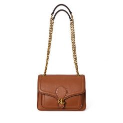 Torebka LAUREN RALPH LAUREN. Brązowe torebki klasyczne Lauren Ralph Lauren, bez wzorów, bez dodatków. Za 1,599.00 zł.