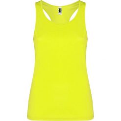 Damska Kamizelka Sportowa Shura Top. Żółte koszulki sportowe ROLY, bez wzorów, bez ramiączek. Za 45.99 zł.