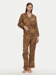 LAUREN RALPH LAUREN Piżama ILN92377F Beżowy Relaxed Fit. Brązowe piżamy Lauren Ralph Lauren, bez wzorów, z bawełny, bez ramiączek. Za 349.99 zł.