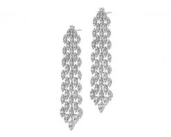 Kolczyki z białego złota z brylantami - 5,46 ct - próba 750. Białe kolczyki Apart, z brylantem, złote. Za 65,990.00 zł.