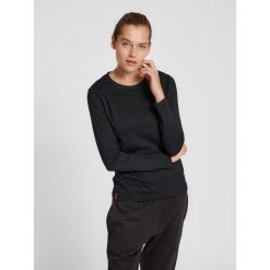 Koszulka fitness damska Hummel Red Heavy z długim rękawem. Czarne bluzki Hummel, m, bez wzorów, sportowe, bez kołnierzyka, bez ramiączek. Za 122.00 zł.