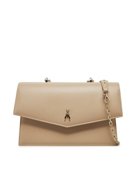 Patrizia Pepe Torebka 8B0225/L061 Beżowy. Brązowe torebki klasyczne Patrizia Pepe, bez wzorów, ze skóry, bez dodatków. Za 929.99 zł.