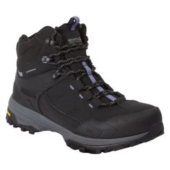 Damskie Buty Do Chodzenia Regen. Czarne trekkingi Regatta, z gumy, trekkingowe. Za 549.99 zł.