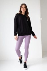 Bluza dresowa damska dłuższa 2skin I love pilates black. Czarne bluzy 2SkIN, uniwersalny, bez wzorów, z bawełny, bez kaptura. Za 249.00 zł.