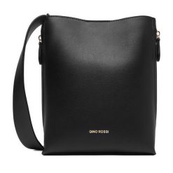 Torebka GINO ROSSI. Czarne listonoszki Gino Rossi, bez wzorów, bez dodatków. Za 249.99 zł.
