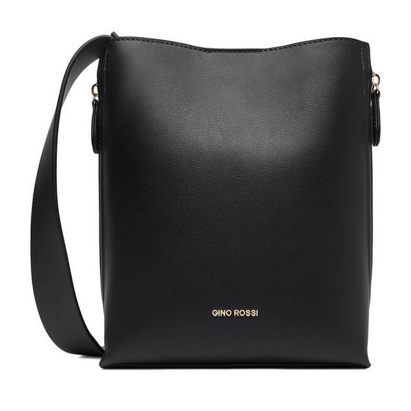 Torebka GINO ROSSI. Czarne listonoszki Gino Rossi, bez wzorów, bez dodatków. Za 249.99 zł.