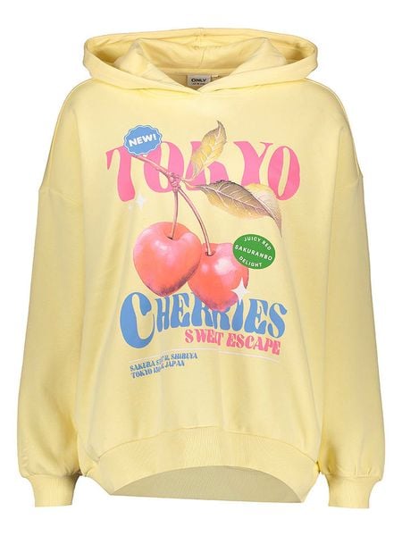 ONLY Bluza w kolorze żółtym rozmiar: L. Żółte bluzy Only, l, bez wzorów, z kapturem. Za 89.95 zł.