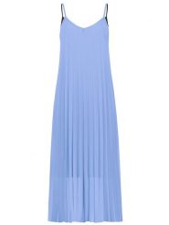 Sublevel Sukienka w kolorze niebieskim rozmiar: M/L. Niebieskie sukienki Sublevel, l, bez wzorów, bez kołnierzyka, bez ramiączek, midi. Za 105.63 zł.