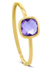 OR Carats Złoty pierścionek z ametystem rozmiar: 48. Brązowe pierścionki OR Carats, z ametystem, złote. Za 695.99 zł.